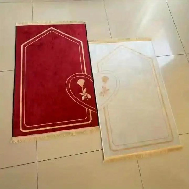 Tapis De Prière Couple - Rouge Mes Tapis De Prière