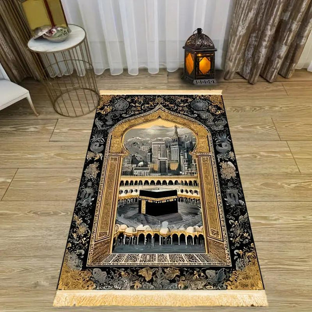 Tapis de prière polyester lavable intérieur Mes Tapis De Prière