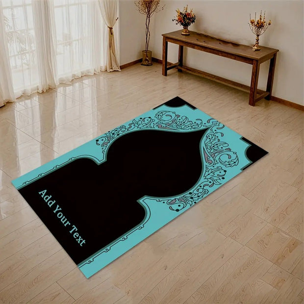 Tapis de prière rose personnalisé Eid Mubarak Mes Tapis De Prière
