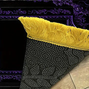 Tapis de prière velours noir et violet luxe Mes Tapis De Prière