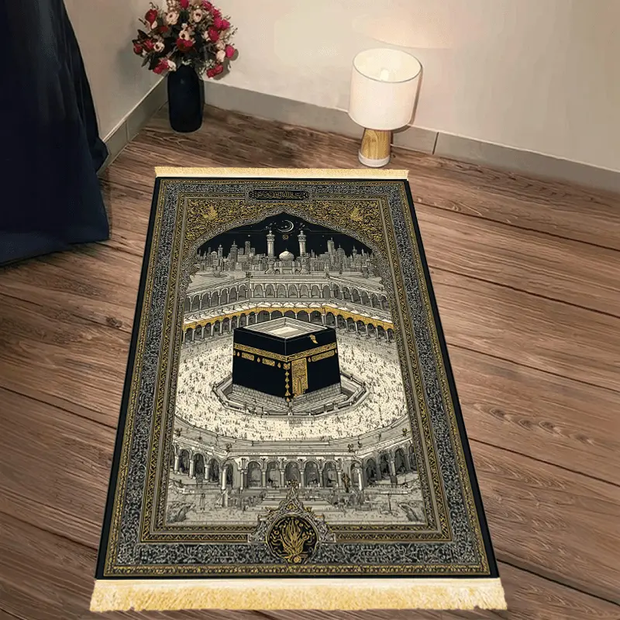 Tapis de prière Kaaba antidérapant pliable luxe Mes Tapis De Prière
