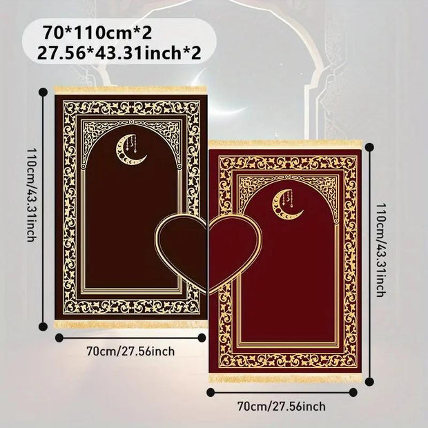 Tapis De Prière Couple - Rouge Mes Tapis De Prière