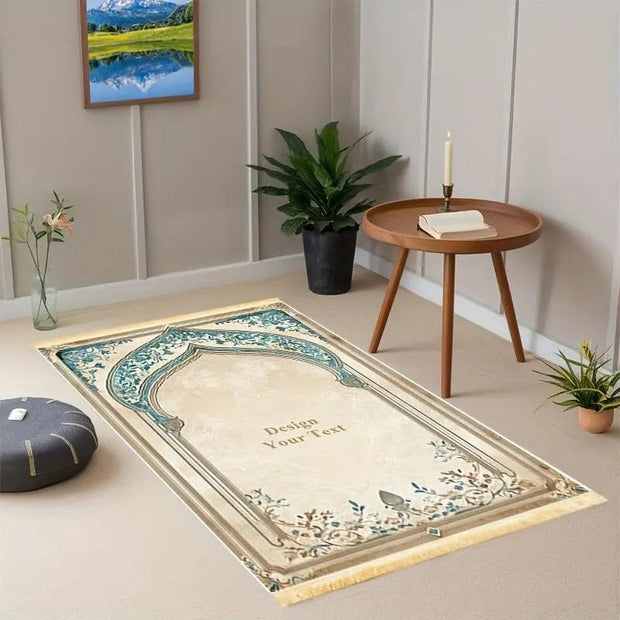 Tapis de prière personnalisable doux antidérapant Mes Tapis De Prière