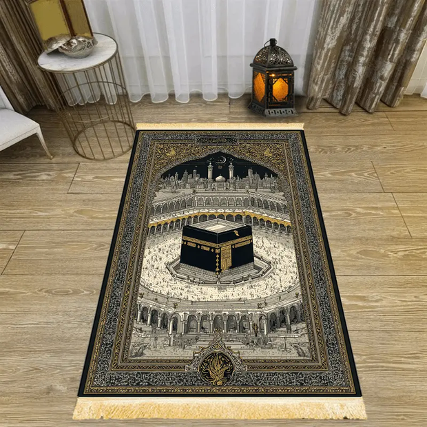 Tapis de prière Kaaba antidérapant pliable luxe Mes Tapis De Prière