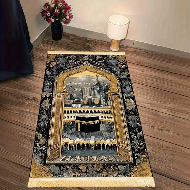 Tapis de prière polyester lavable intérieur Mes Tapis De Prière