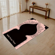 Tapis de prière rose personnalisé Eid Mubarak Mes Tapis De Prière
