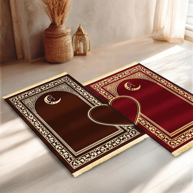 Tapis De Prière Couple - Rouge Mes Tapis De Prière