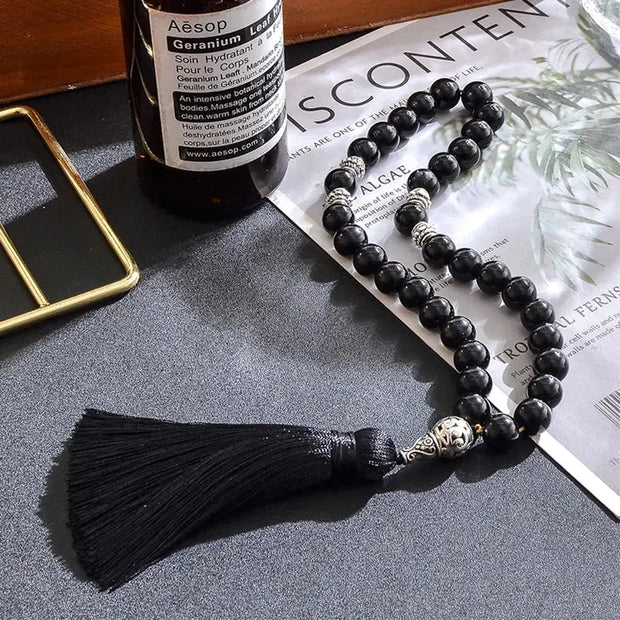 Chapelet pierre naturelle Œil de tigre 10mm luxe Mes Tapis De Prière