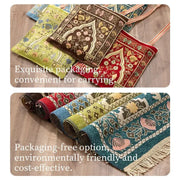 Tapis de prière rouge lavable en feutre pour méditation - Mes Tapis De Prière