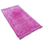 Tapis de prière confortable design rose mix élégant - Mes Tapis De Prière