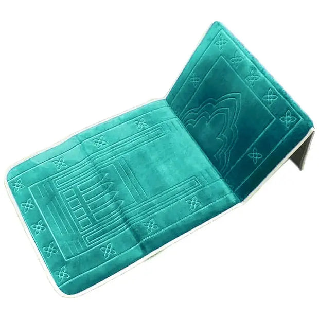 Tapis de prière musulman pliable avec dossier confortable - Mes Tapis De Prière