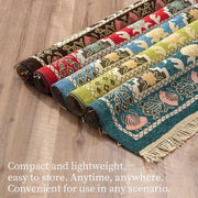 Tapis de prière rouge lavable en feutre pour méditation - Mes Tapis De Prière