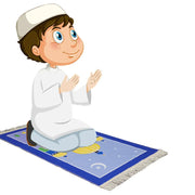 Tapis de prière rose pour enfants, cadeau hajji idéal - Mes Tapis De Prière
