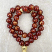 Bracelet de prière musulman perles café Mes Tapis De Prière