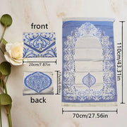 Ensemble de prière musulman avec tapis, perles et couverture - Mes Tapis De Prière