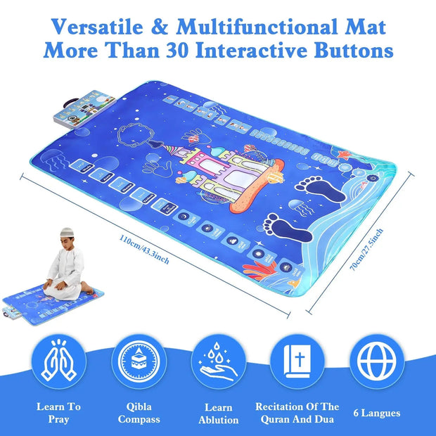 Tapis De Prière Interactif Pour Enfant - Mes Tapis De Prière