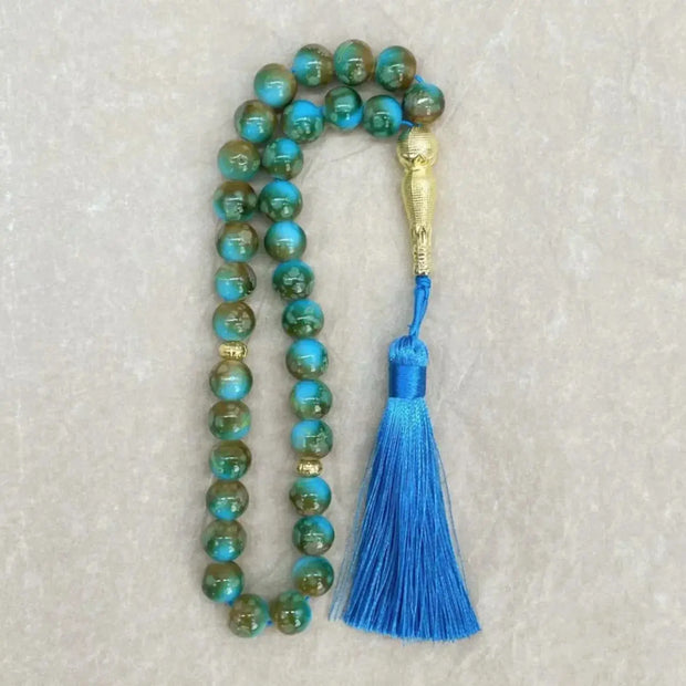 Bracelet de prière musulman perles café Mes Tapis De Prière