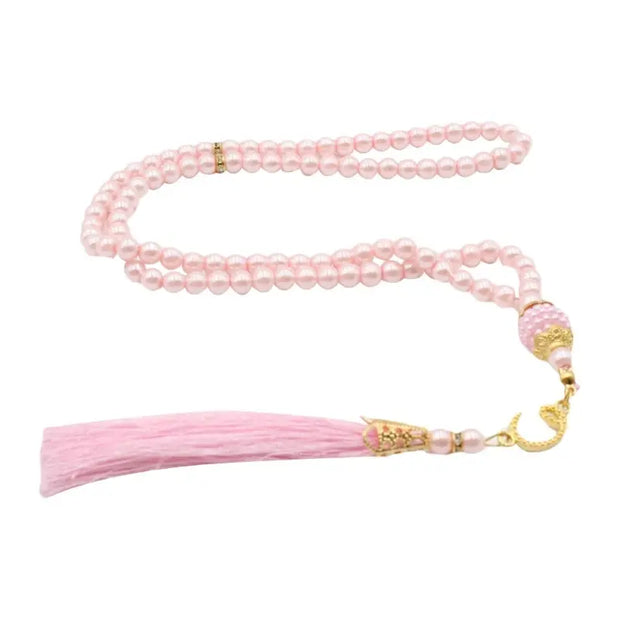 Bracelet chapelet perles roses musulman 99 perles Mes Tapis De Prière