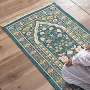Tapis de prière rouge lavable en feutre pour méditation - Mes Tapis De Prière