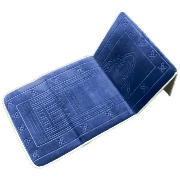 Tapis de prière musulman pliable avec dossier intégré - Mes Tapis De Prière
