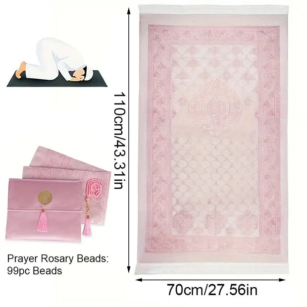 Tapis de prière musulman portable pour voyages et randonnées - Mes Tapis De Prière