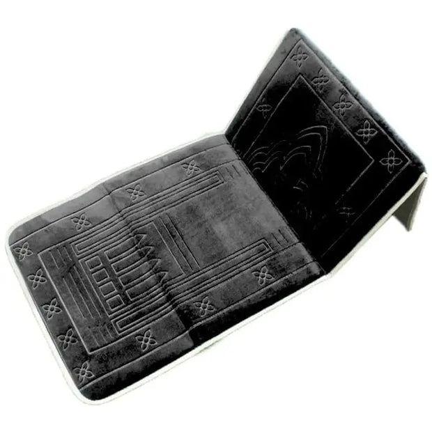 Tapis de prière musulman avec dossier rembourré pliable - Mes Tapis De Prière