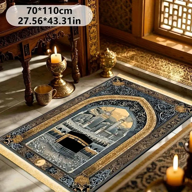 Tapis de prière polyester lavable intérieur Mes Tapis De Prière