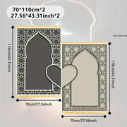 Tapis de prière luxe motif cœur antidérapant Mes Tapis De Prière