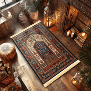 Tapis de prière épais polyester antidérapant Mes Tapis De Prière