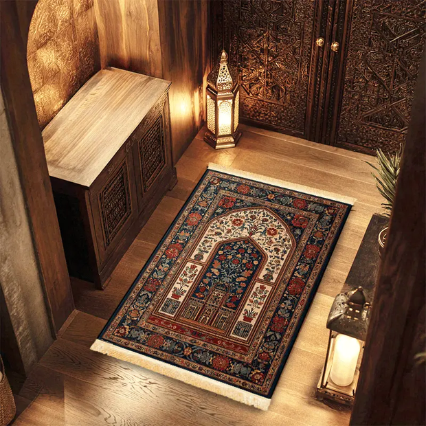 Tapis de prière épais polyester antidérapant Mes Tapis De Prière