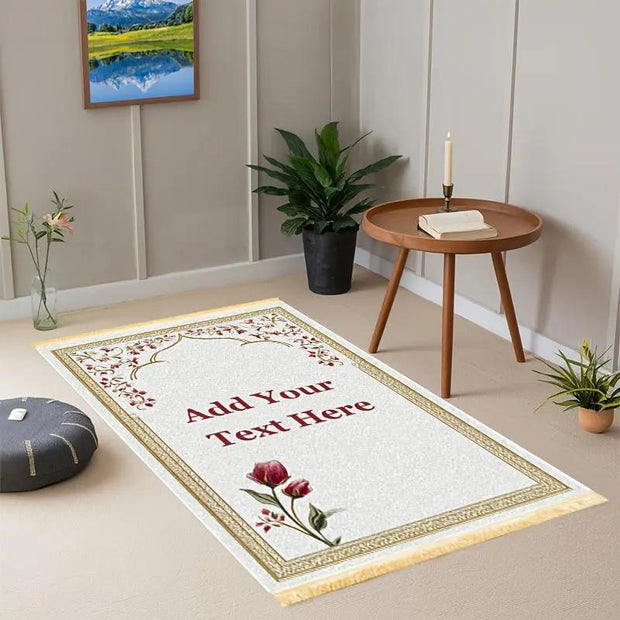 Tapis de prière velours antidérapant élégant Mes Tapis De Prière