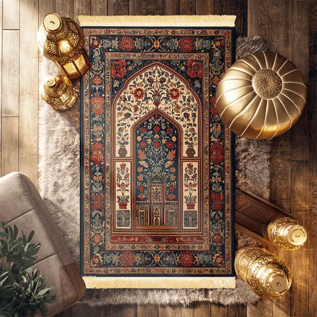 Tapis de prière épais polyester antidérapant Mes Tapis De Prière