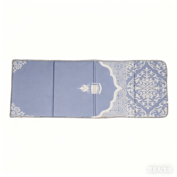 Tapis de prière pliable rouge avec dossier luxe Mes Tapis De Prière