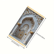 Tapis de prière doré en polyester lavable Mes Tapis De Prière