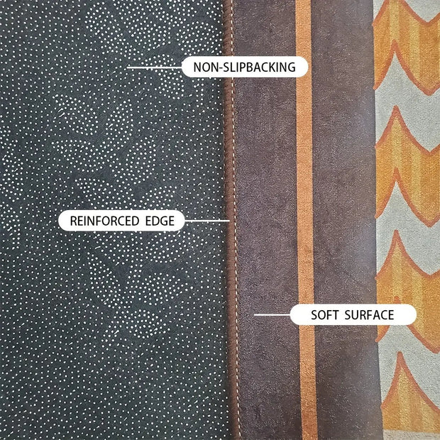 Tapis de prière luxe noir or antidérapant velours Mes Tapis De Prière