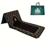 Tapis de prière avec dossier rouge pliable luxe voyage Mes Tapis De Prière